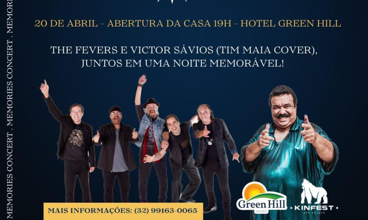 Memories In Concert shows com The Fevers e Victor Sávios
